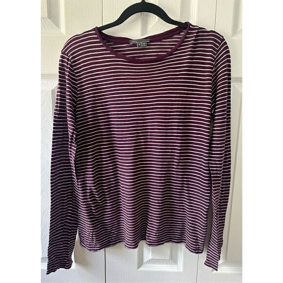 Vince Long Sleeve Stripe Tee Shirt Small - Picture 1 of 5